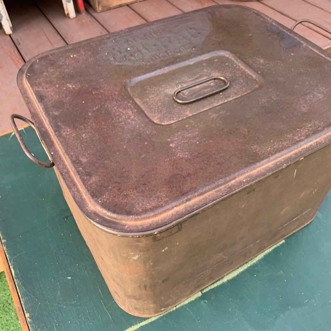 送料込！USA アンティークCOL-PAC メタルケース ボトルキャリア2点付