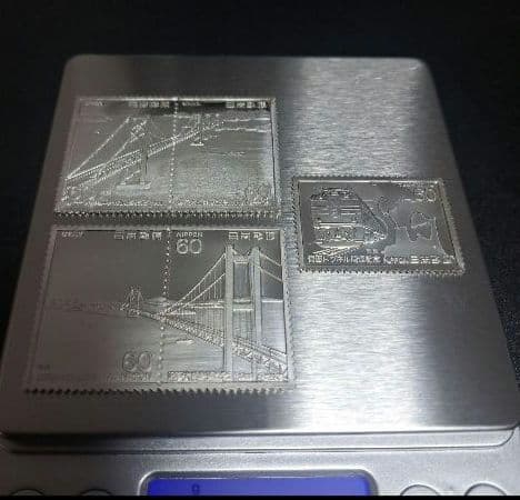 純銀レリーフ　極美品　3枚セット　日本製　限定品