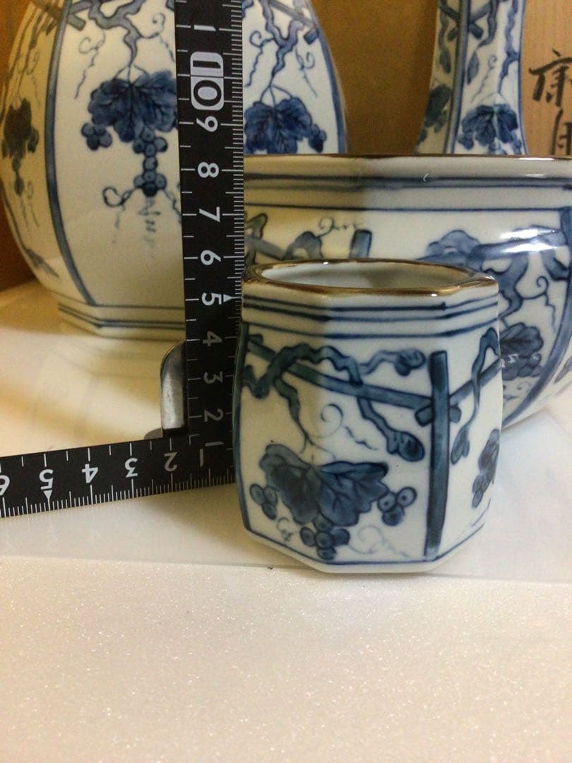 茶道具 染付皆具 共箱付き