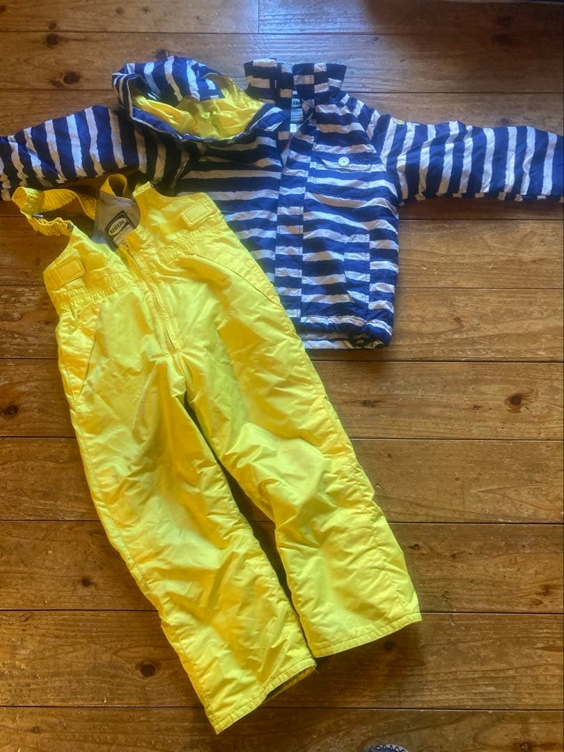 専用ROXY スキーウェア 130 スノボ 上下　腰履きパンツ ピンク系 キッズ