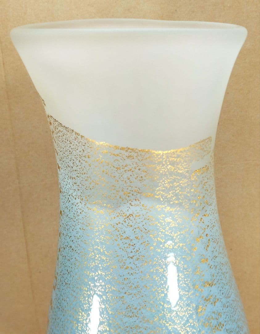 【本物保証】藤田喬平 手吹 ヴェニス三彩 共箱 毎日オークション出品現物 35㎝