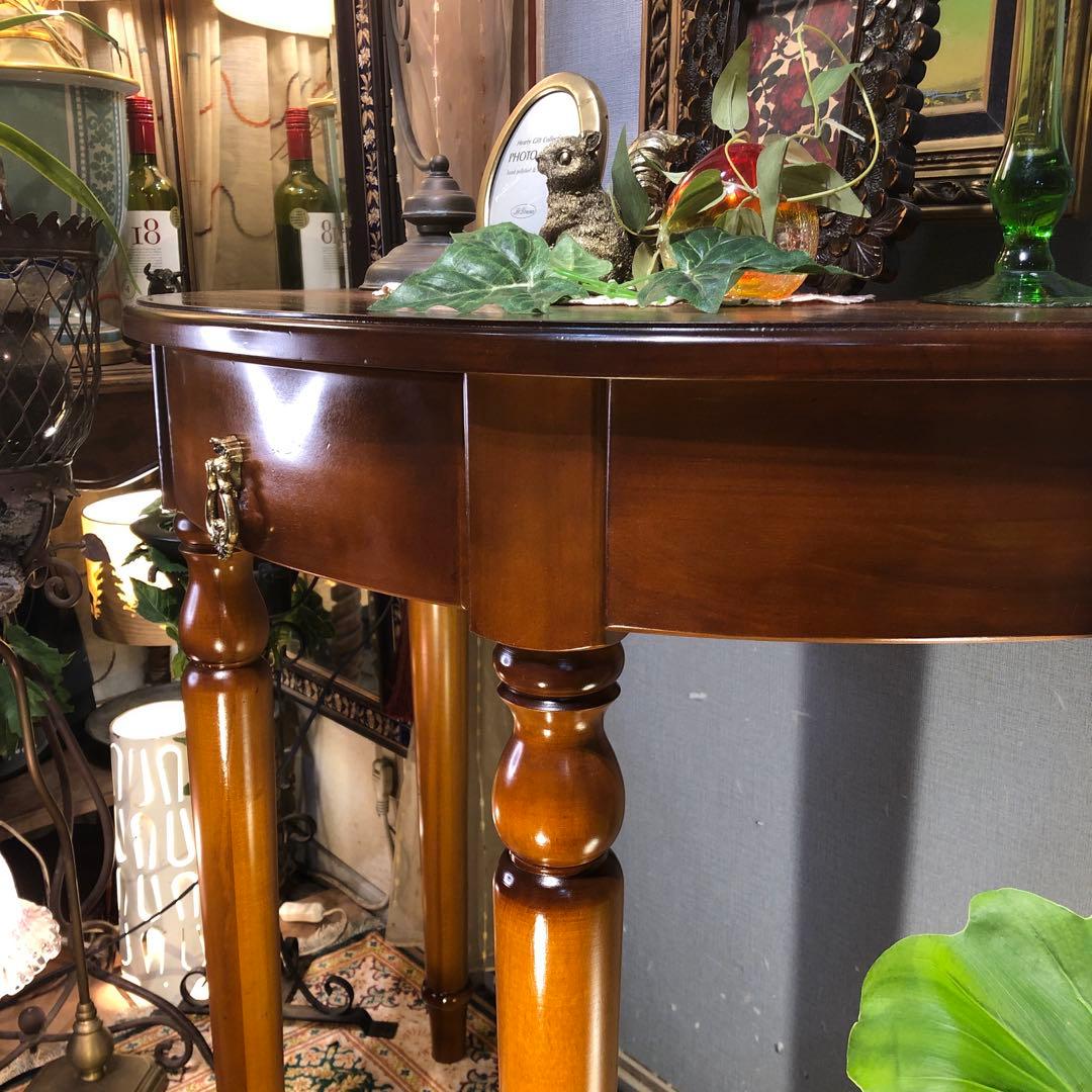 MMsale ヴィンテージ ハーフラウンドアクセントコンソールキャビネット