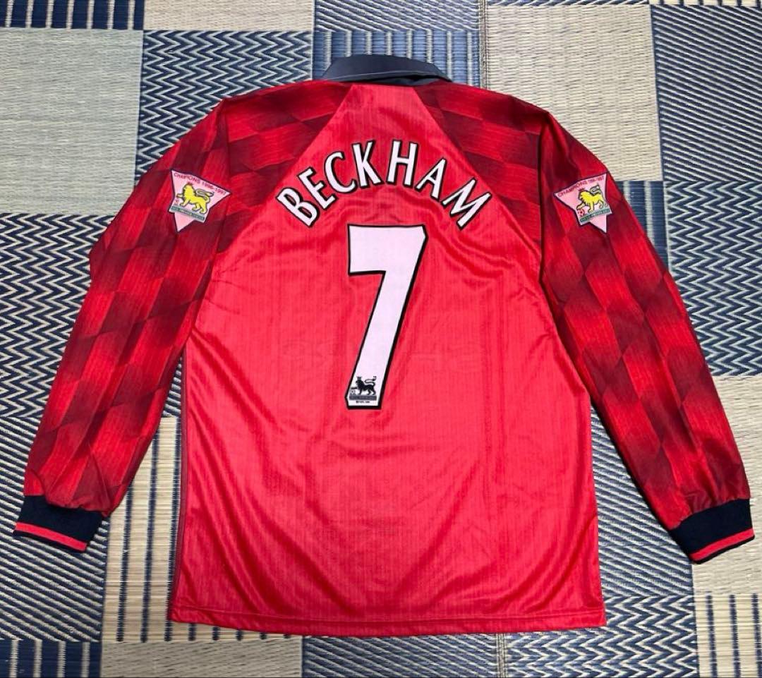97-98 マンチェスターユナイテッド 長袖ユニフォーム M ベッカム