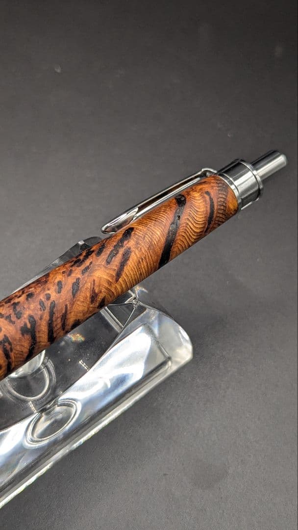 220ペン工房翌檜　極上　屋久杉　泡瘤　木軸シャーペン　木軸ボールペン