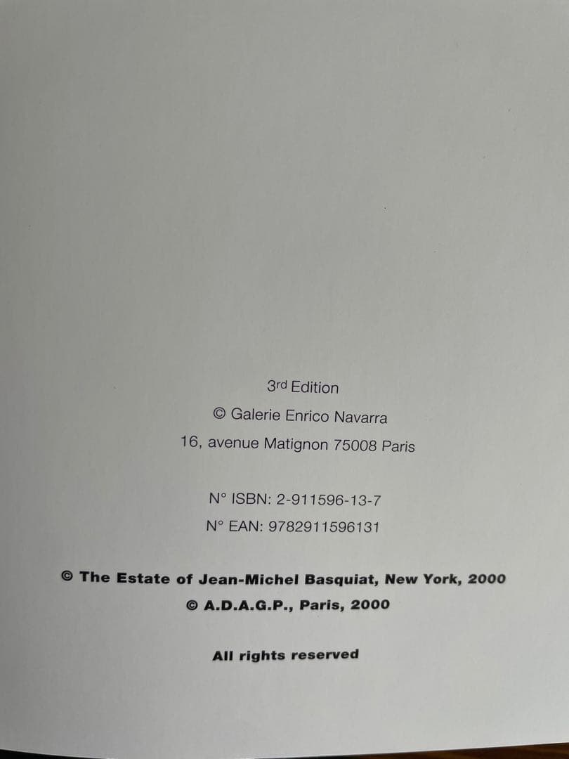 入手困難 JEAN-MICHEL BASQUIATカタログレゾネ