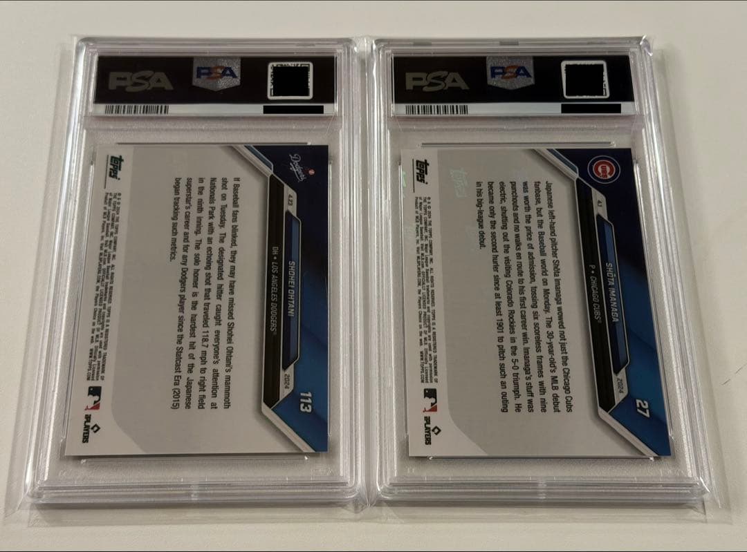 PSA10 Topps now MLB 大谷翔平 今永昇太 カード 2枚セット