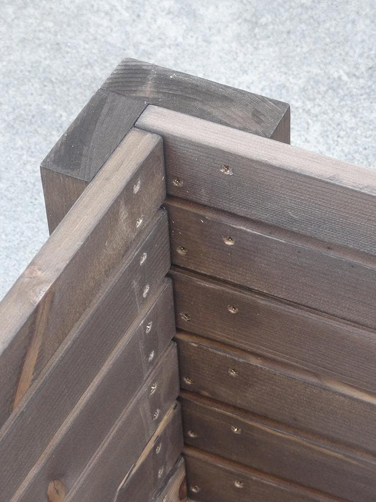 高さの有るビオトープ 60L　トロ舟＆木枠セット（3D防鳥網付き・棚付き）