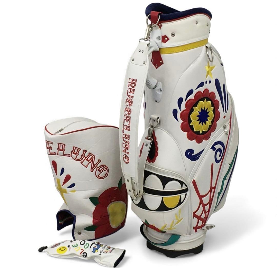 稀少！豪華RUSSELUNO GOLFRUS ラッセルノ キャディバッグ レザー