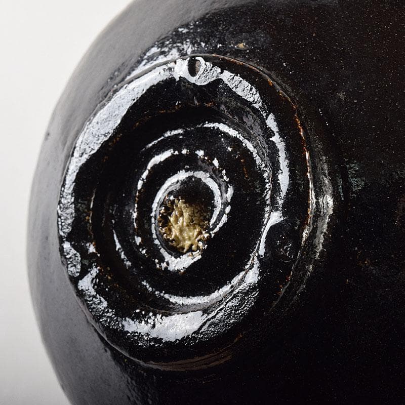 茶道具　若松文　黒楽茶碗　宗室　茶杓　三本　匙　一本　時代箱付　M　R8692B