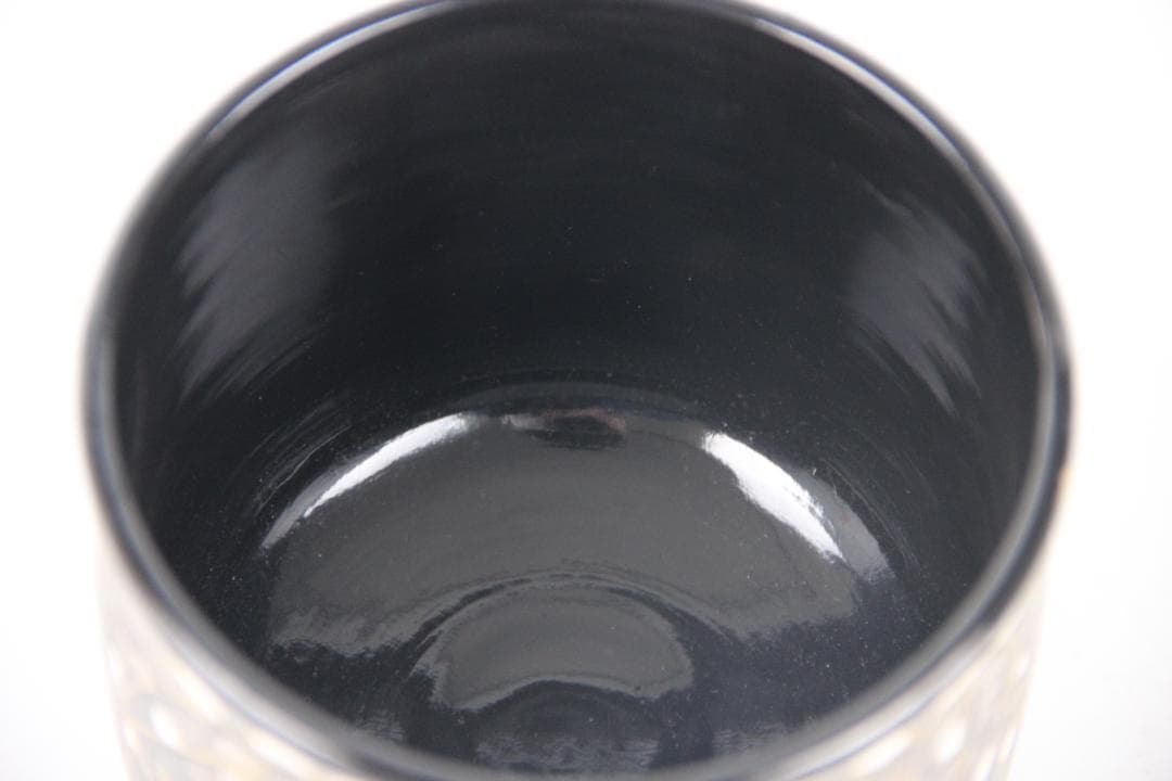 京焼　八世乾山　山本如仙作品　笹　雪笹絵　共箱　茶道具 本物保証 EN21-27