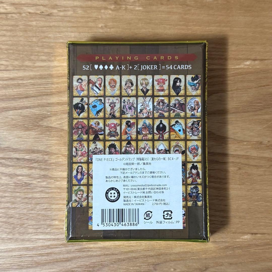 ONE PIECE GOLDEN PLAYING CARDS シュリンク付未開封