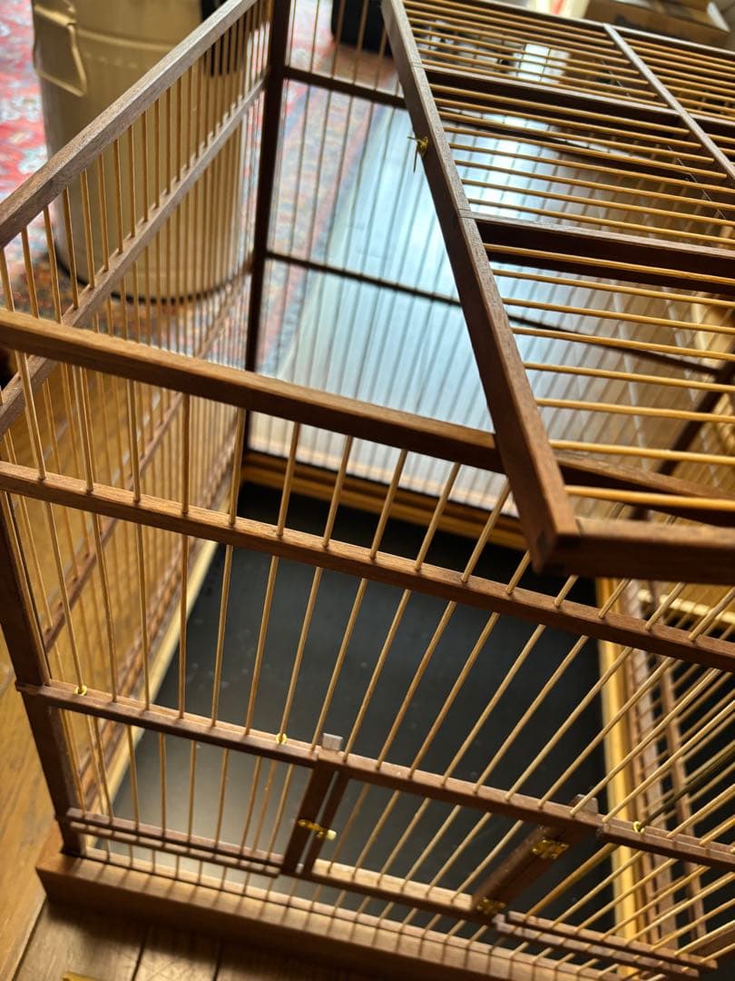 ハンドメイド　オーダー木製鳥かご 大型