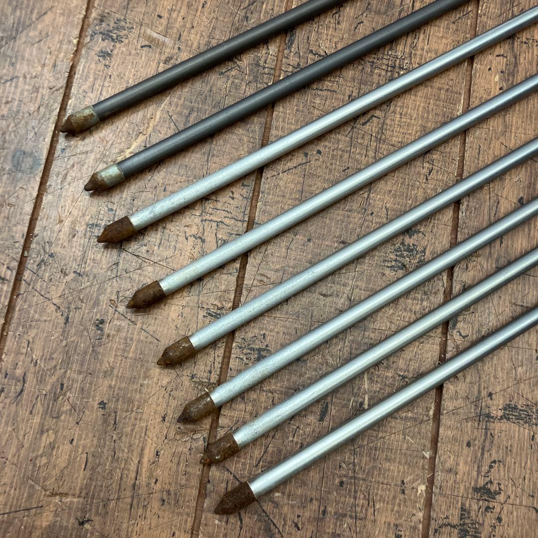 昭和レトロ 弓道具 矢 矢羽 武道具 101cm 104.5cm 8本セット