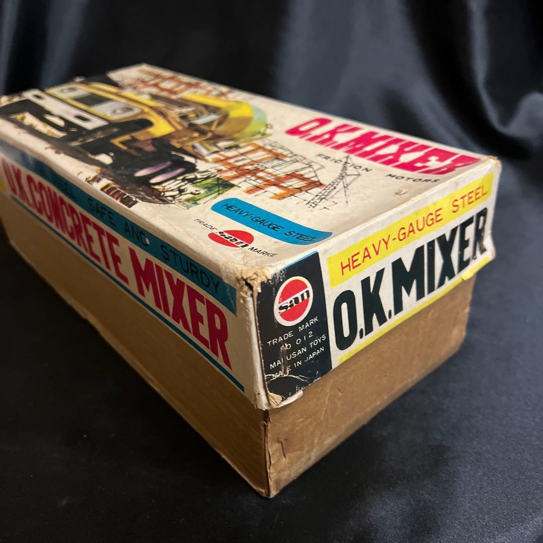 マルサン　ブリキ　コンクリートミキサー　フリクション　昭和レトロ