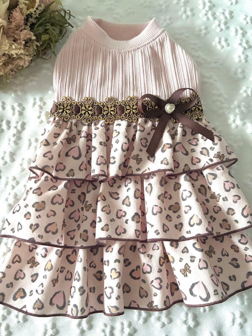 犬服ハンドメイドワンピース　あおば様