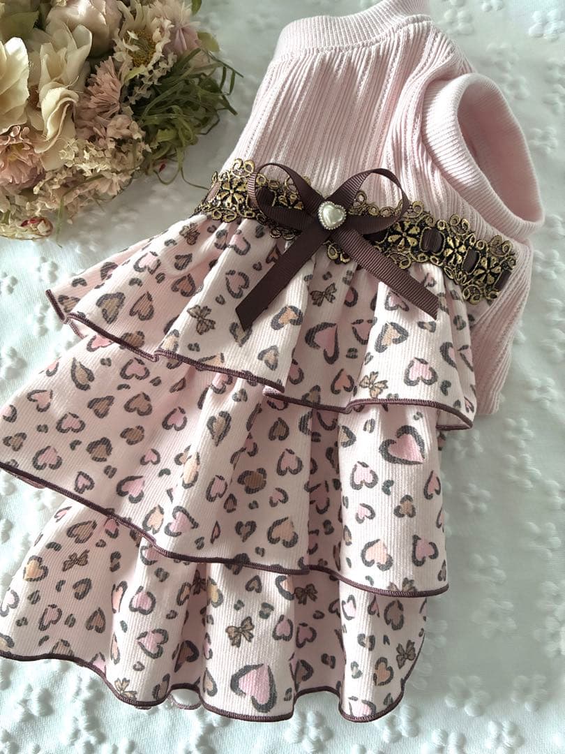 犬服ハンドメイドワンピース　あおば様