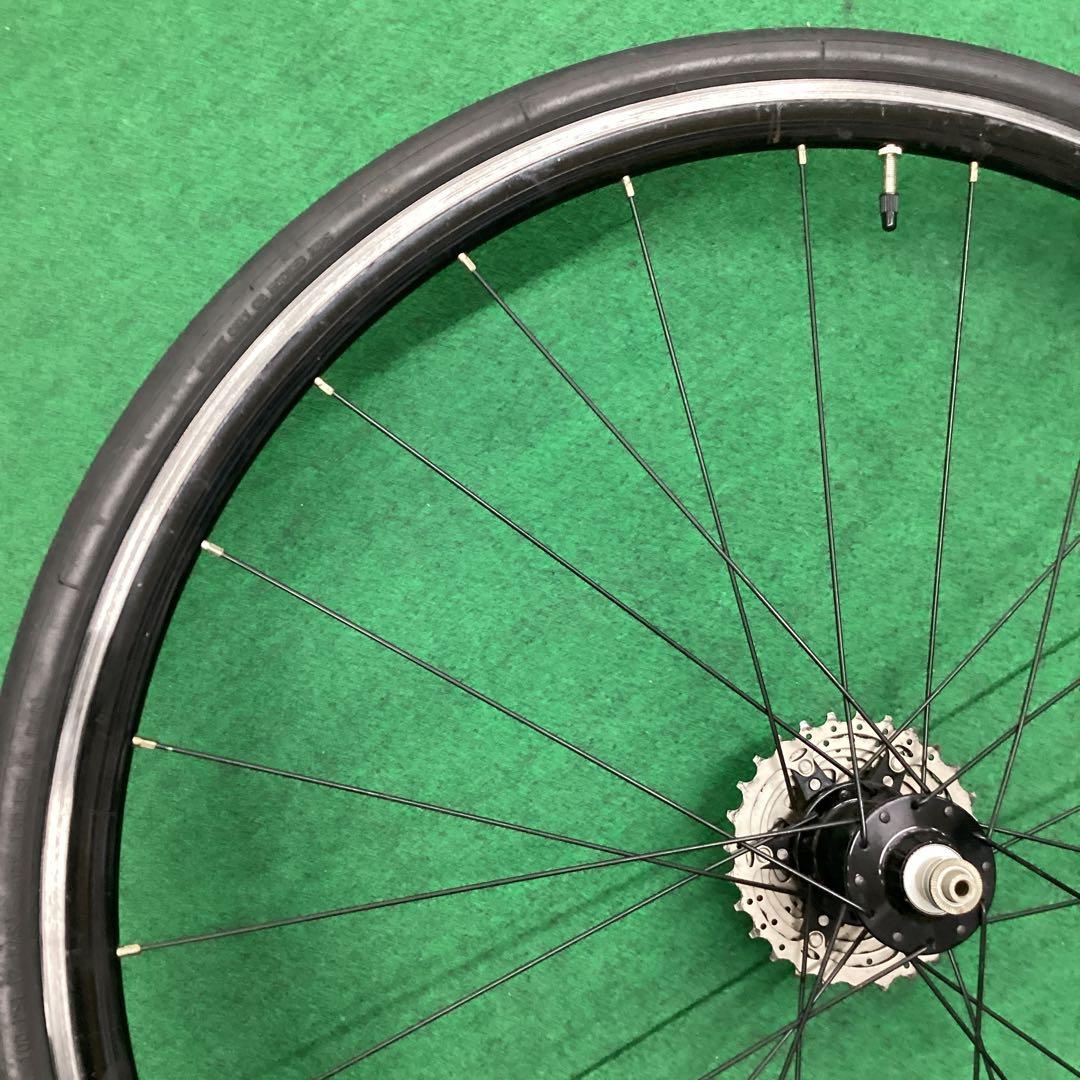 リア ホイール　アルミリム　後輪　700x25C 外装11段 タイヤ付 クイック