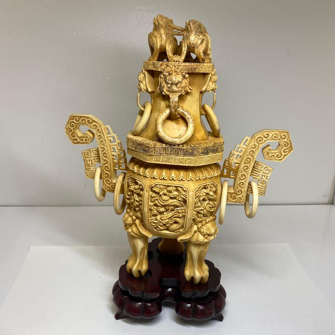 極上　特大　香炉　2514g 高さ約35㎝トカコ　東さ8-0208☆2F