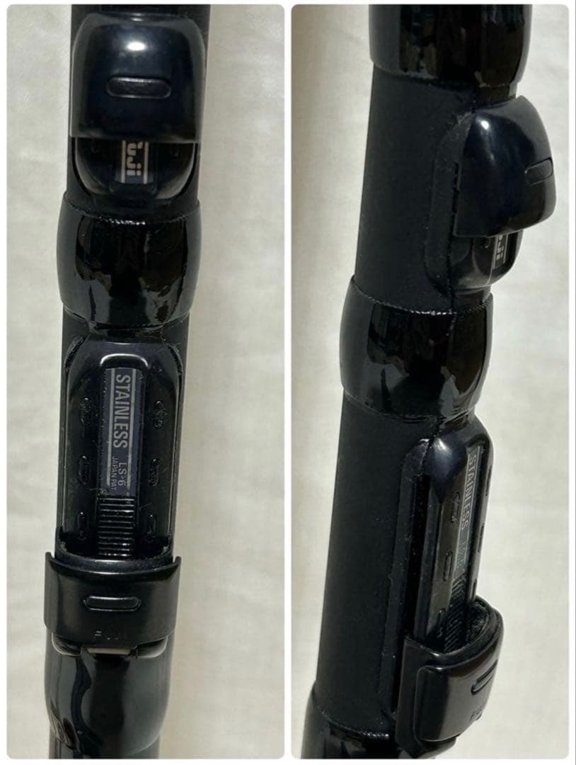 【良品】宇崎日新　NISSIN　釣竿　黒鯛　チヌ用　天然木リール　糸　取説有り