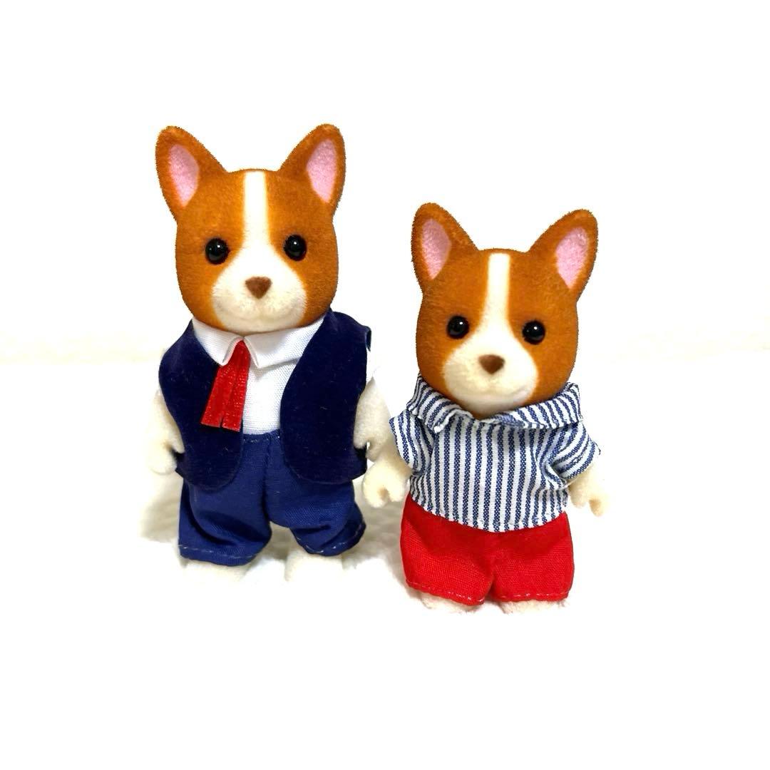 シルバニアファミリー⭐️コーギー　オープンハンド　海外版　Flair