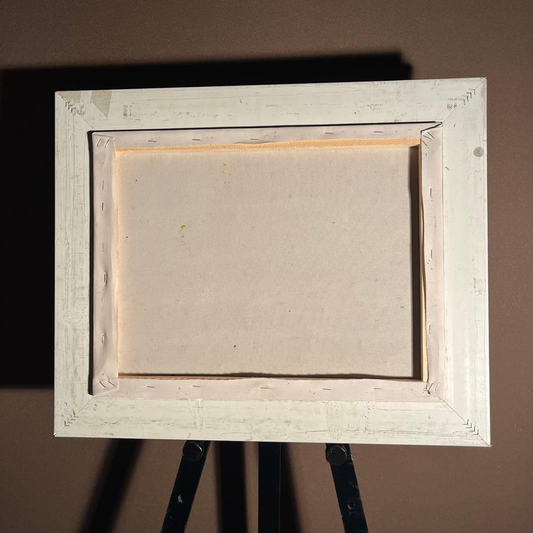 手書き油絵 モネ 睡蓮の池 日本の橋 額付 絵画 インテリア 油彩画