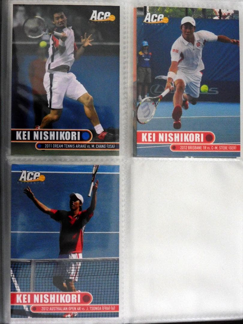 ACE 錦織圭 トレカ 31枚＋ 錦織圭/ジョコビッチ デュアルジャージ カード