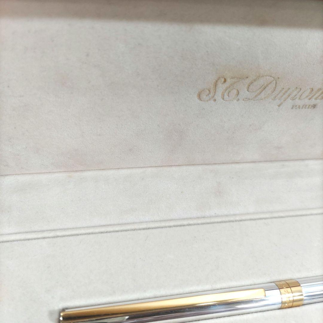 S.T.Dupont デュポン クラシック ボールペン シルバー×ゴールド