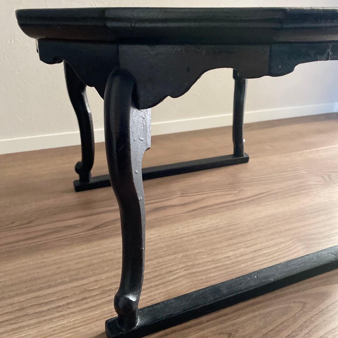 アンティーク骨董　李朝　朝鮮家具　ソバン 小盤　お膳　虎脚　机　花台　飾り台