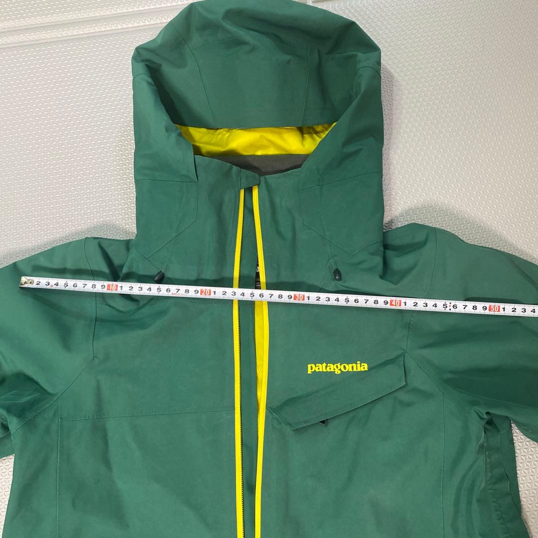 patagonia パウダーボウル　ゴアテックス　緑/黄色