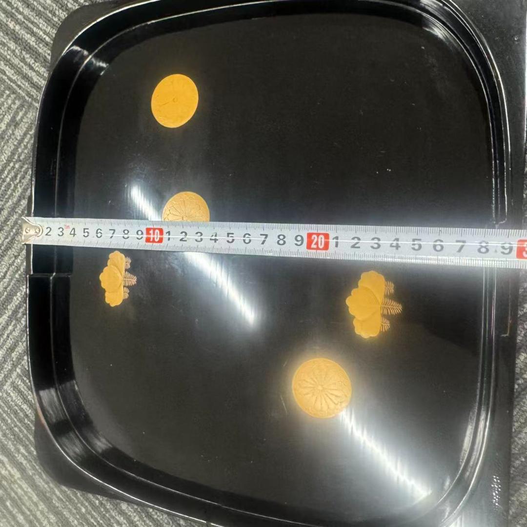 輪島塗　時代物時絵　御会席膳漆器セット　共箱