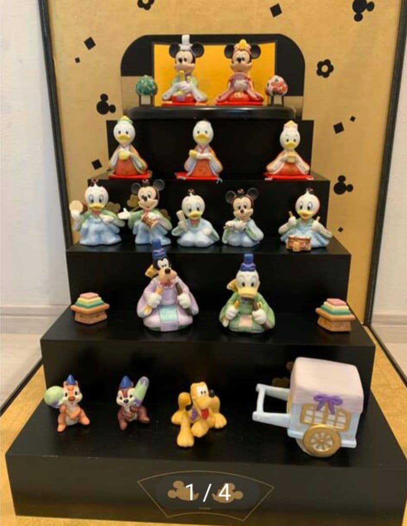 【希少・美品】ディズニー 雛人形 五段飾り ガラスケース、箱付き