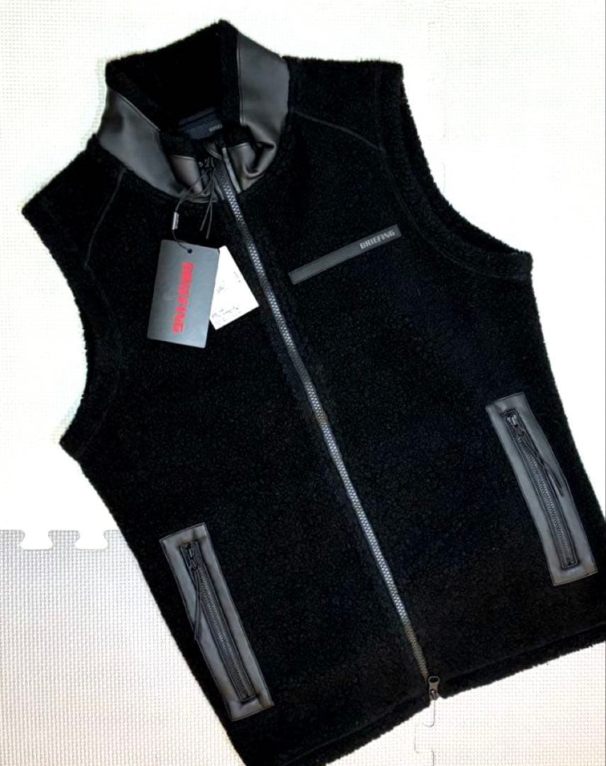 BRIEFING SH MS WOOL BOA VEST（BLACK／M）