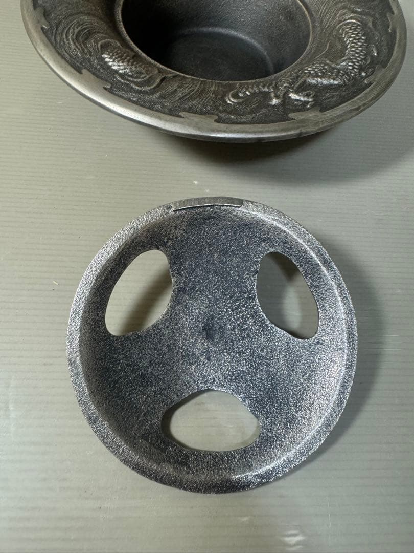 2635 南部鉄器　灰皿　香炉　未使用