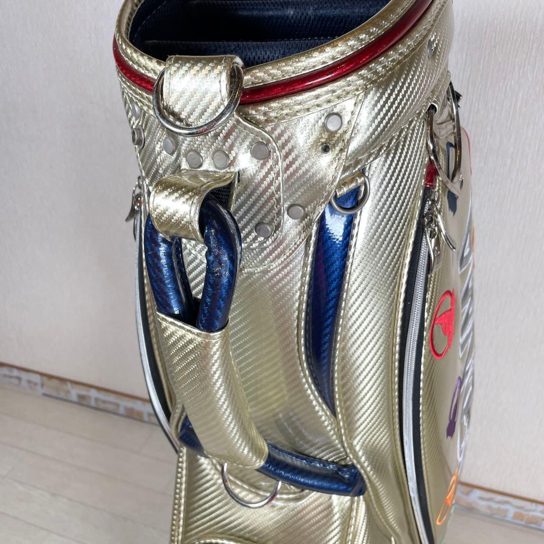 希少品　HONMA ホンマ キャディバッグ　ゴルフバッグ　モグラ刺繍　フード無し