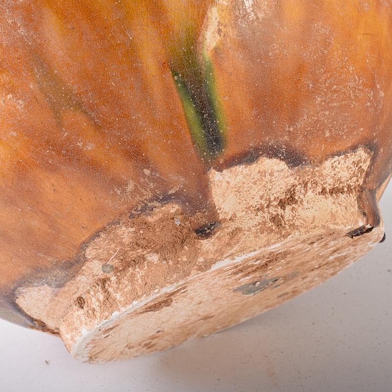 中国　唐三彩　獅子取手　獅子口　執壷　水注　V　R8340B