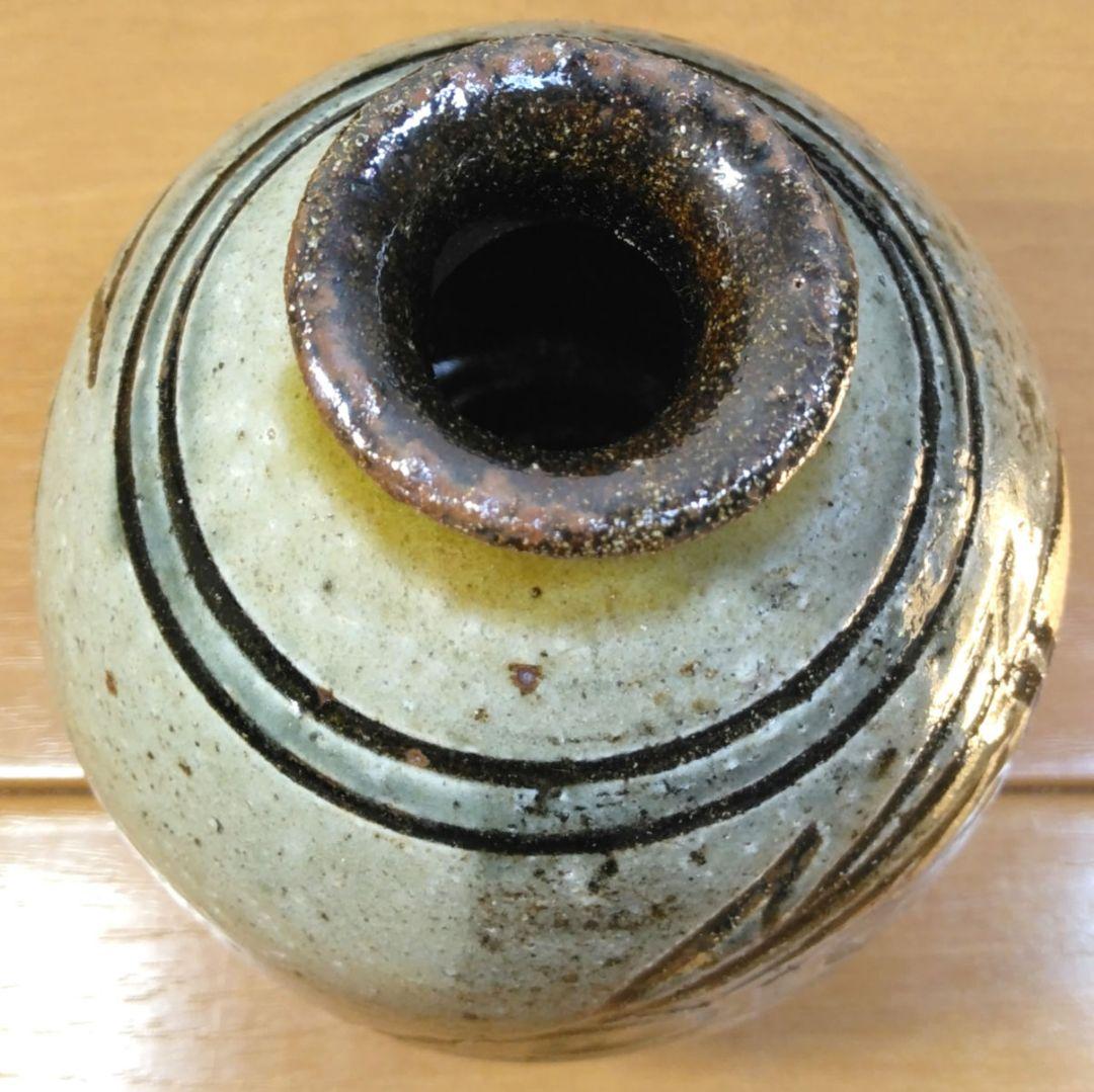 人間国宝 金城次郎 壷屋焼 徳利 栞 共箱 美品 壺屋焼 やちむん 魚紋徳利