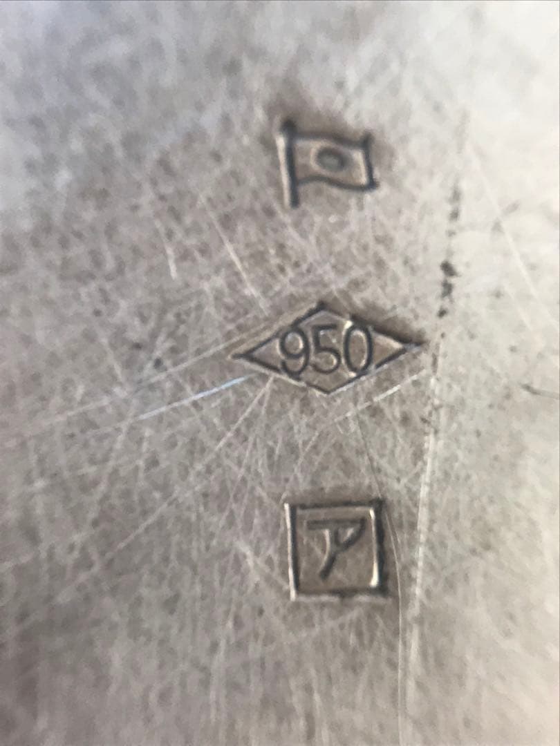 銀製 宝石箱 シルバー950 骨董品　I.869