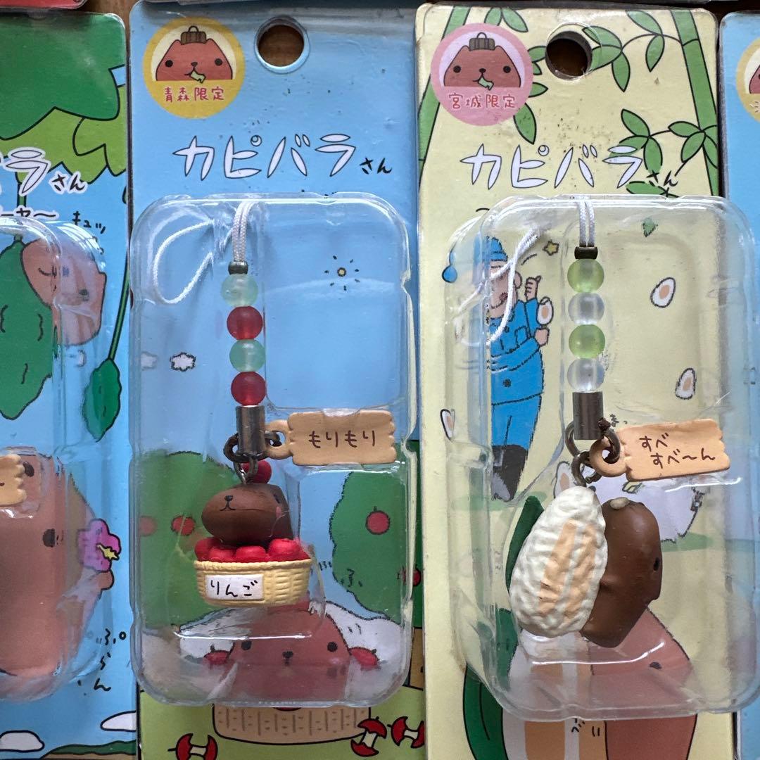 ご当地カピバラさん　チャームストラップ　19点