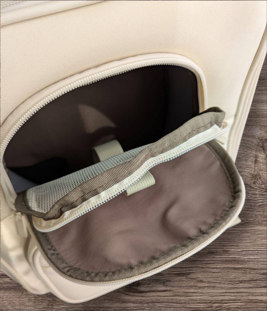 モンシェリ　ペット用キャリーバッグ　ベージュ　小型犬向け　5キロまで