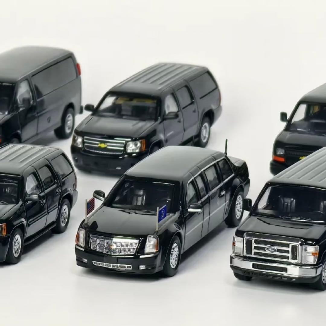 【HEC限定／9台セット】596 1/64 アメリカ大統領車隊 フルセット