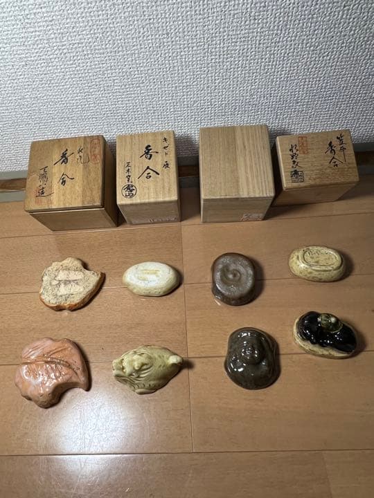 677 香合　4客　未使用