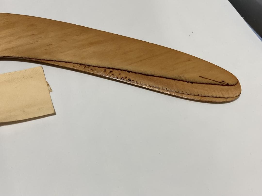 手彫りの木製ブーメラン 約60cm