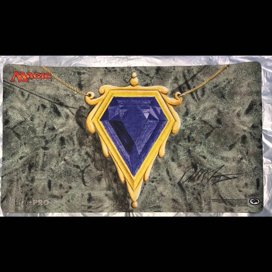 Mox Sapphire mtg プレイマット サインド Dan Frezier