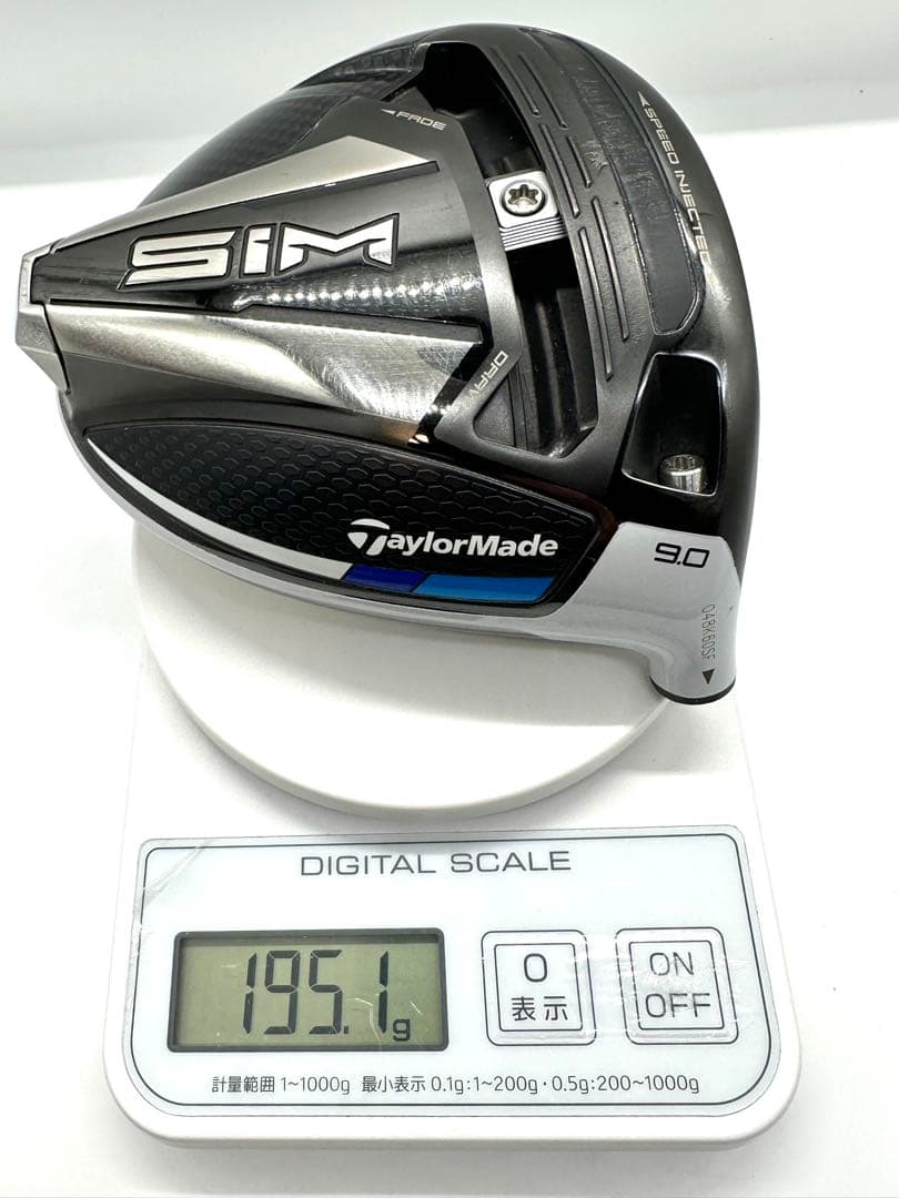 中古美品｜テーラーメイド｜SIMドライバー9度ヘッドのみ単品シム｜ヘッドカバー付