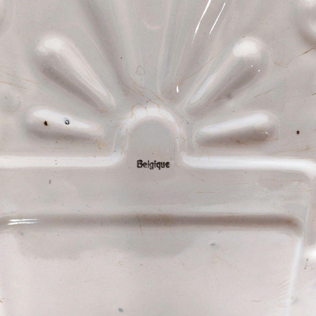 アンティーク ホーロー SEL缶 赤文字 木蓋 ベルギー製 壁掛け