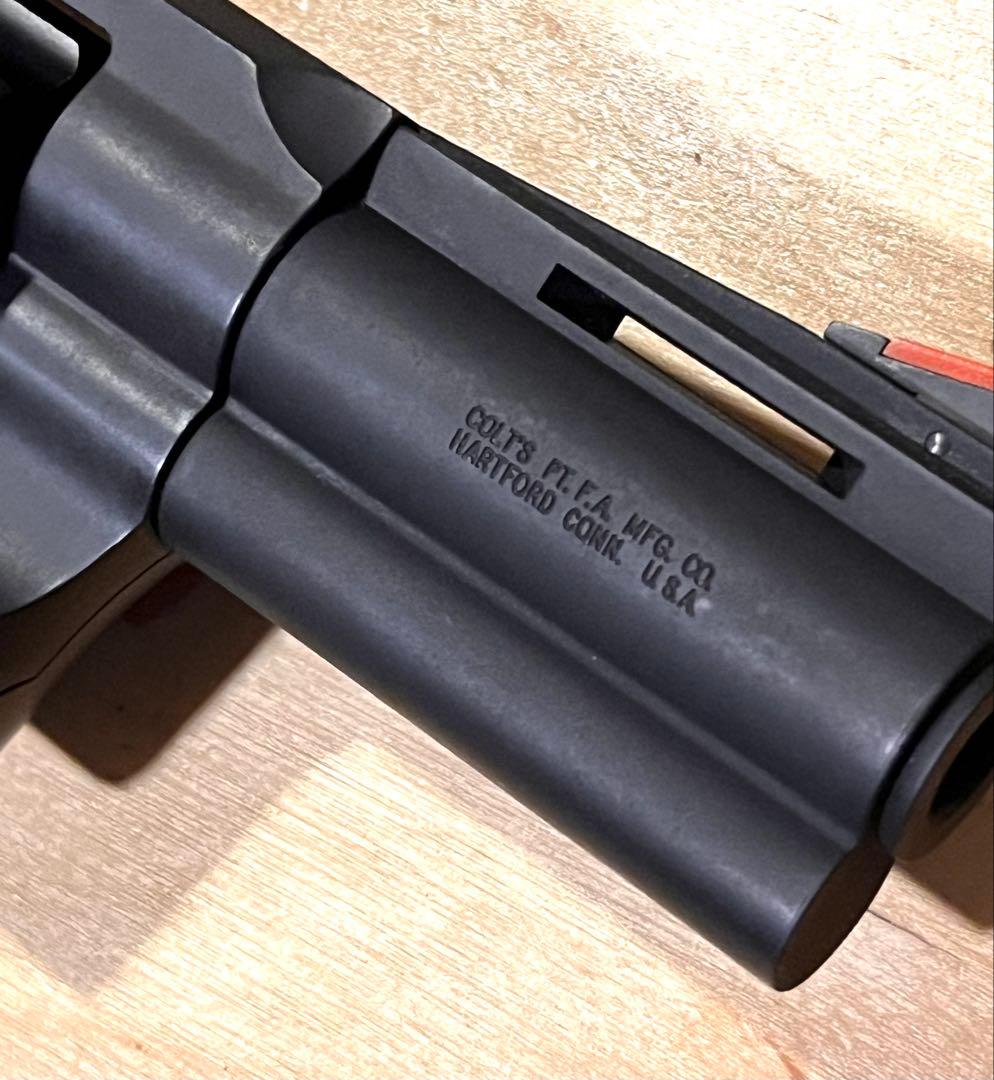 タナカ コルトコンバットパイソン R-モデル HW 木製グリップ 付き