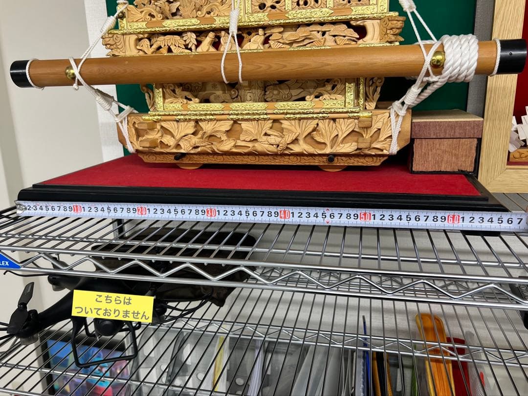 だんじり　半身　模型　飾り付き