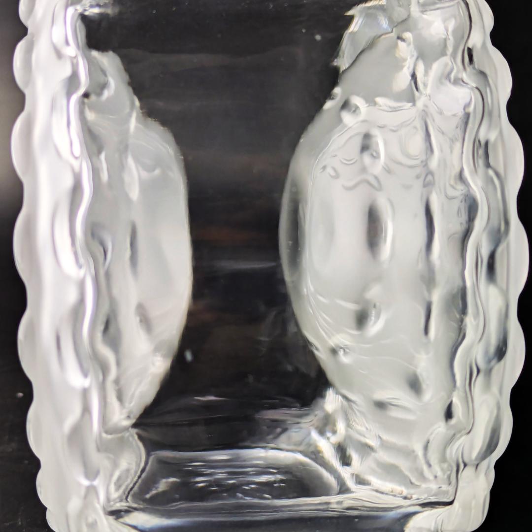 ラリック廃盤 27㎝デキャンタ パルメparme13307　波紋紋様 とても美品