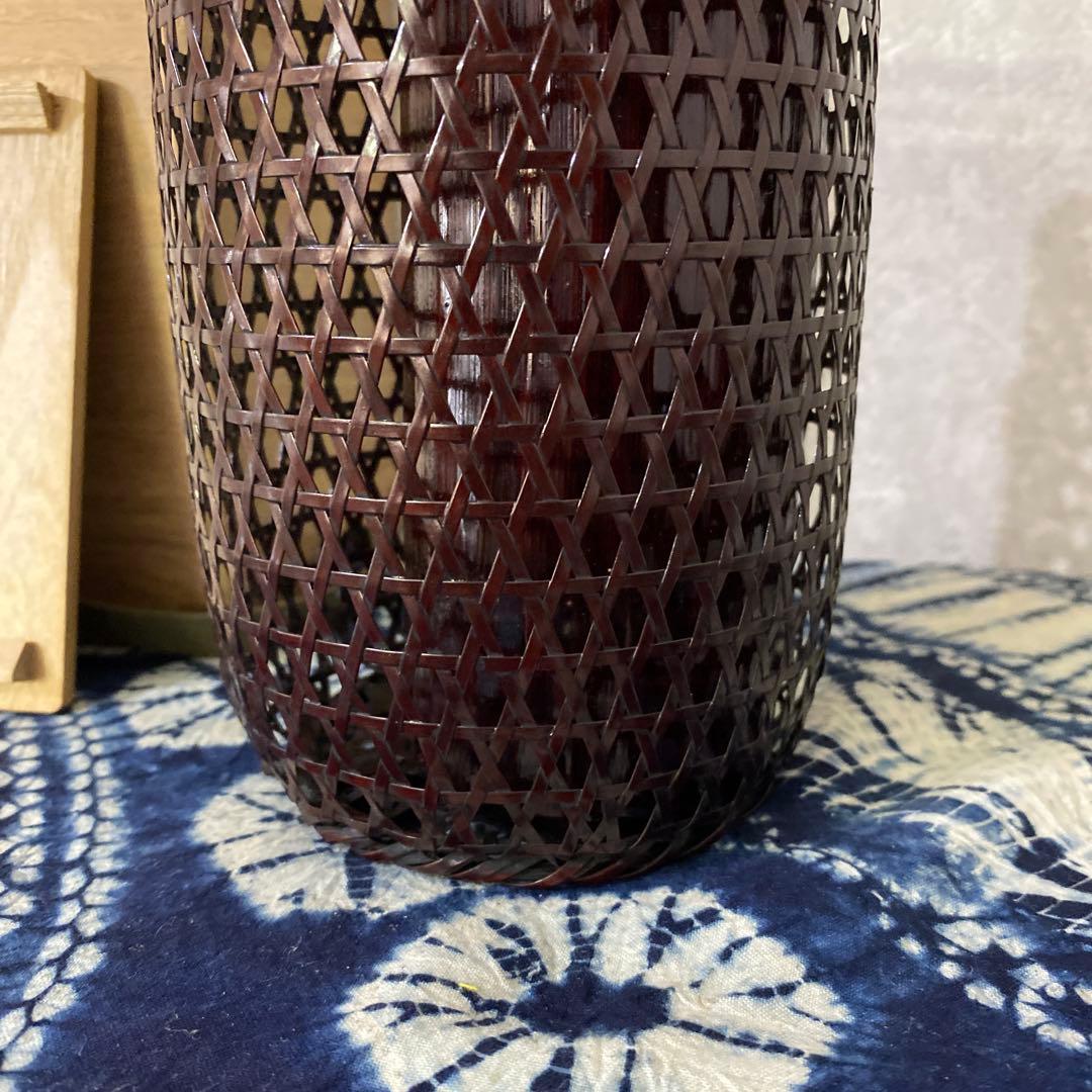 竹雲斎　筒形花籠