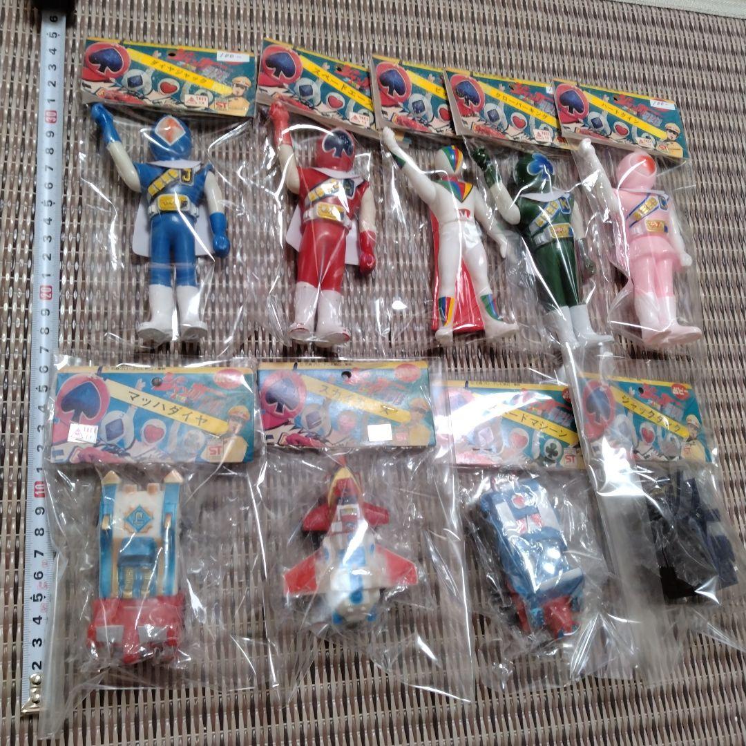 ジャッカー電撃隊　ポピー　放映当時物　ソフビ　昭和レトロ　日本製